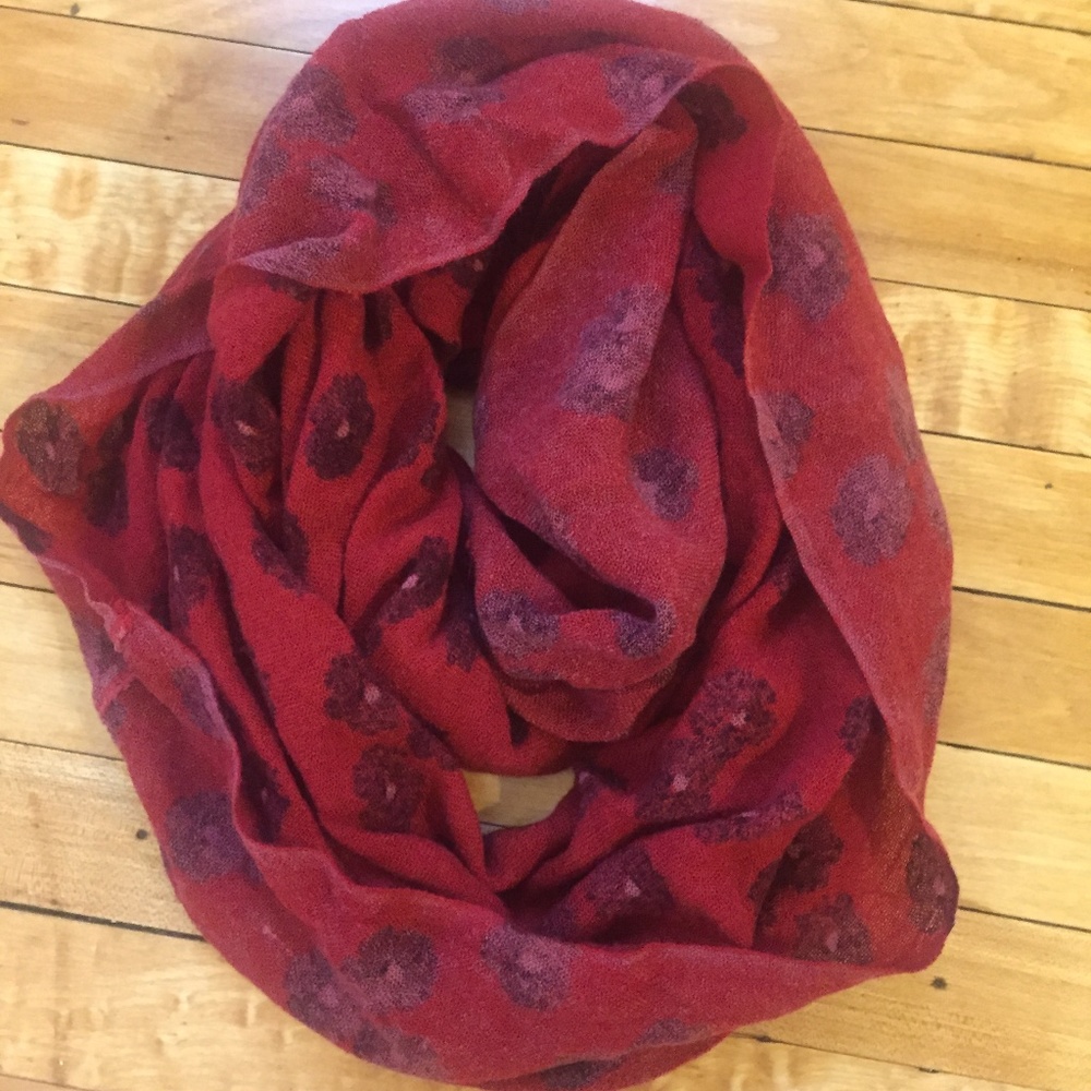 Floral Print Infinity Scarf